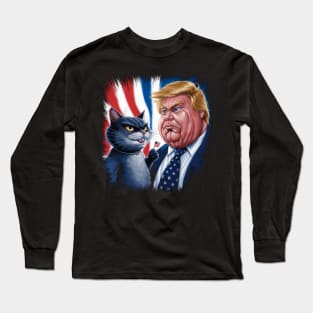 Cats Against Trump Long Sleeve T-Shirt